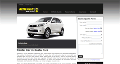 Desktop Screenshot of miragecarrental.com